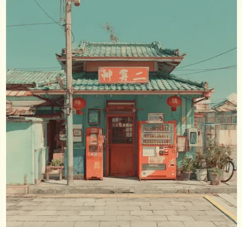 悬疑推理方向作品条目封面：深夜走廊与门缝灯光